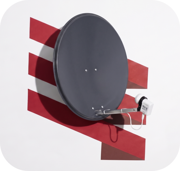 Parabolantenne, stregtegning